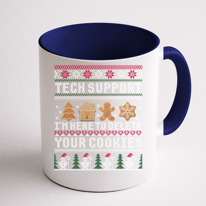 Funny Christmas Tech Supporgift Computer Programmer Gift Front & Back Coffee Mug