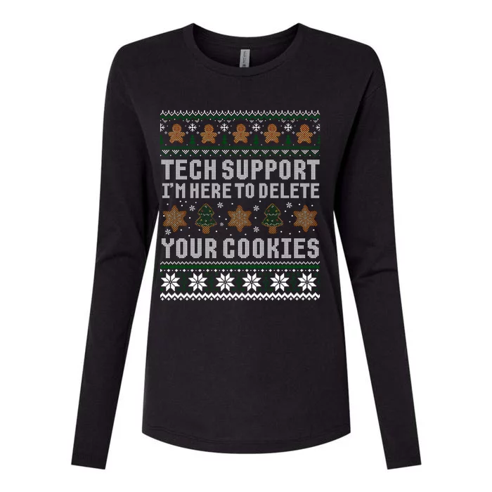 Funny Christmas Tech Supporgift Computer Programmer Gift Womens Cotton Relaxed Long Sleeve T-Shirt