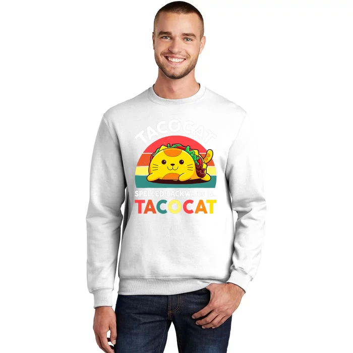 Funny Cute Tacocat Spelled Backward Is Tacocat Sweatshirt