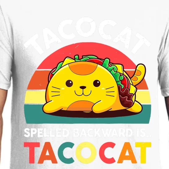 Funny Cute Tacocat Spelled Backward Is Tacocat Pajama Set