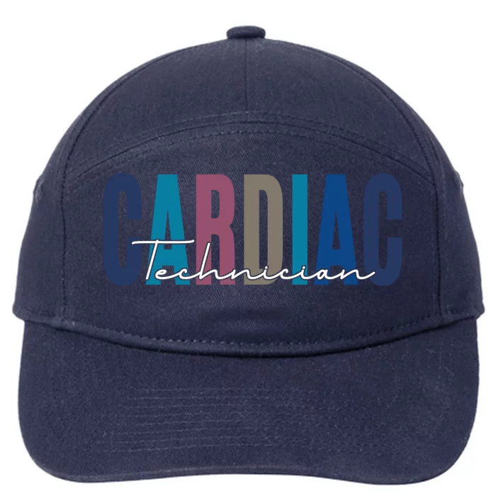 Funny Cardiac Technician Gift 7-Panel Snapback Hat