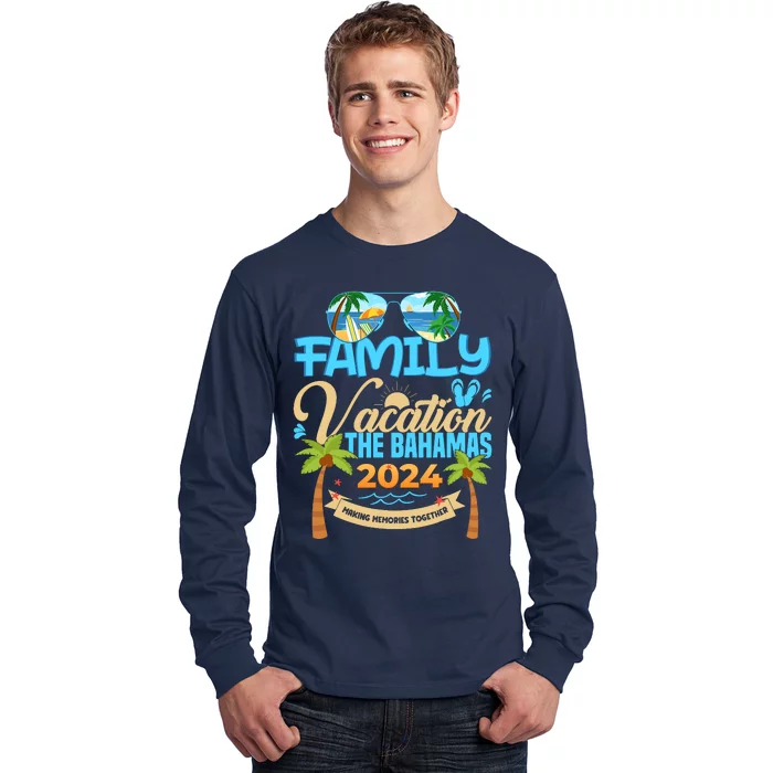 Family Cruise The Bahamas 2024 Summer Matching Vacation 2024 Long Sleeve Shirt