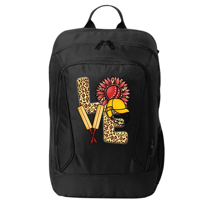 Funny Cricket T Shirts Plus Size, Love Cricket Leopard Sunflower Sports Ball City Backpack