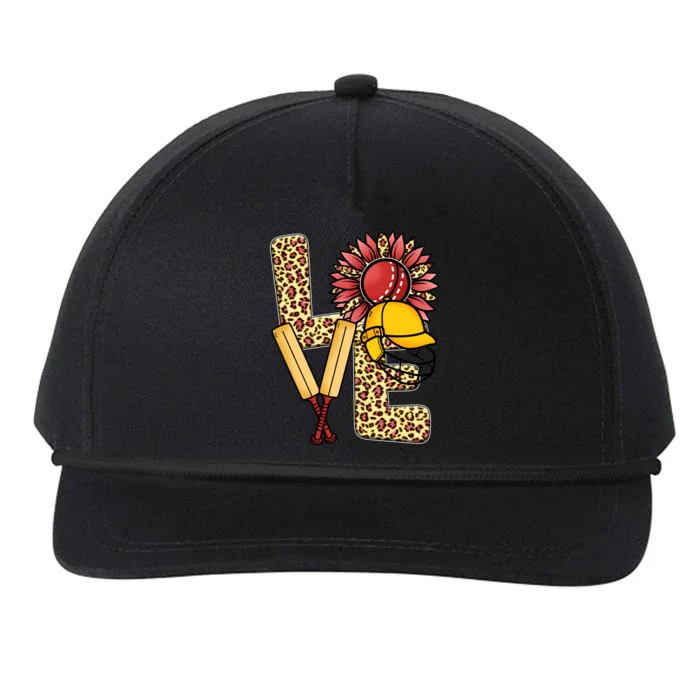 Funny Cricket T Shirts Plus Size, Love Cricket Leopard Sunflower Sports Ball Snapback Five-Panel Rope Hat