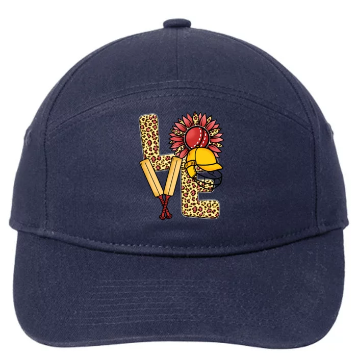 Funny Cricket T Shirts Plus Size, Love Cricket Leopard Sunflower Sports Ball 7-Panel Snapback Hat