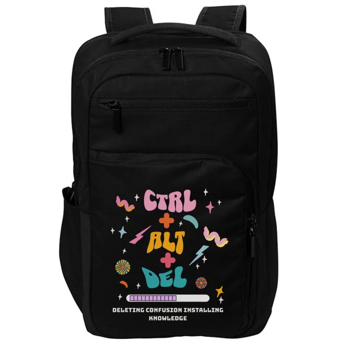 Funny Computer Technology Teacher Quote Impact Tech Backpack