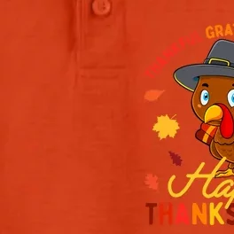 Funny Cute Thankful Grateful Blessed Thanksgiving Turkey Dry Zone Grid Performance Polo