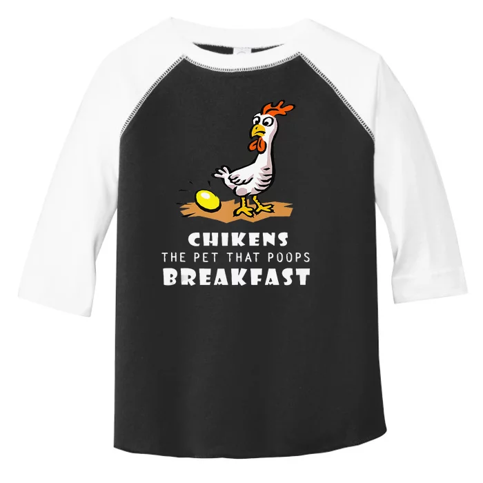 Funny Chickens The Pet That Poops Breakfast Toddler Fine Jersey T-Shirt