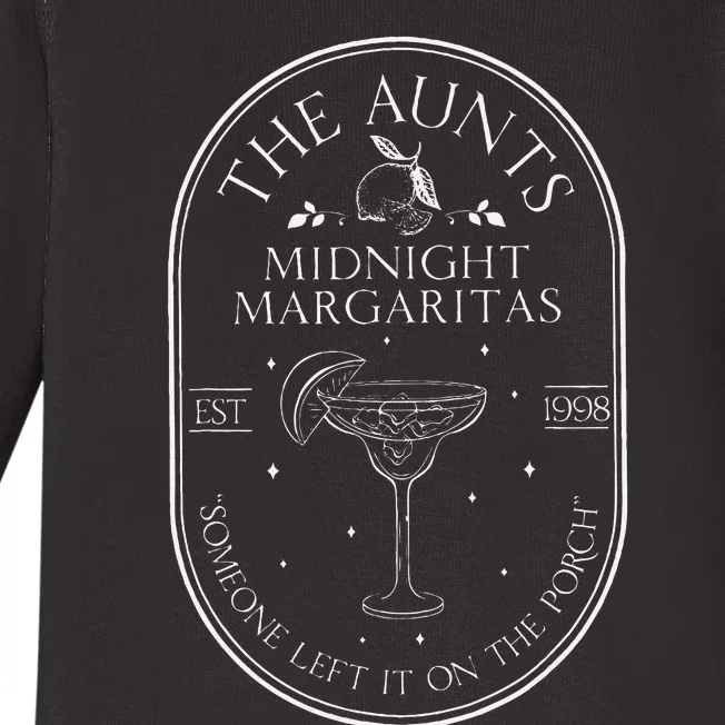 Funny Classic The Aunts Midnight Margaritas Halloween Party Baby Long Sleeve Bodysuit