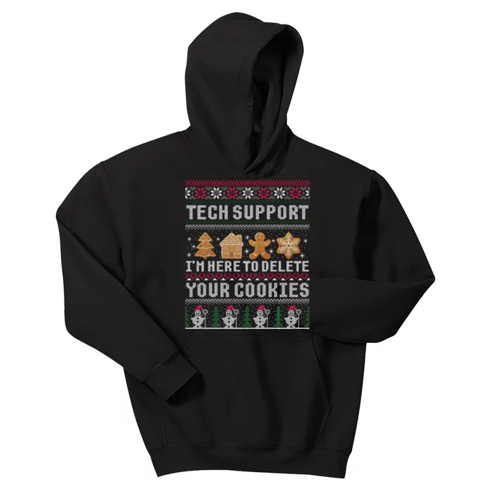 Funny Christmas Tech Support Computer Programmer Xmas Kids Hoodie