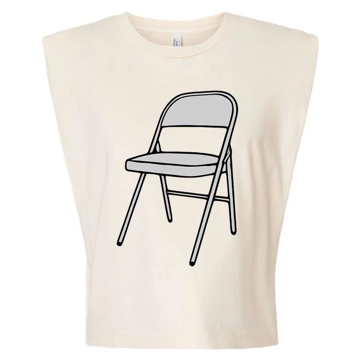 Folding Chair Trending Meme Garment-Dyed Women's Muscle Tee