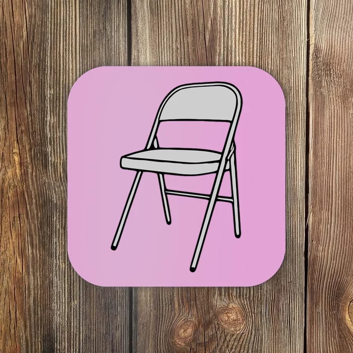 Folding Chair Trending Meme Coaster