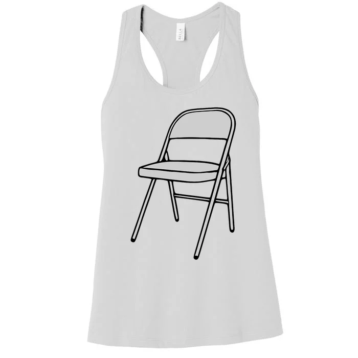 Folding Chair Trending Meme Women's Racerback Tank