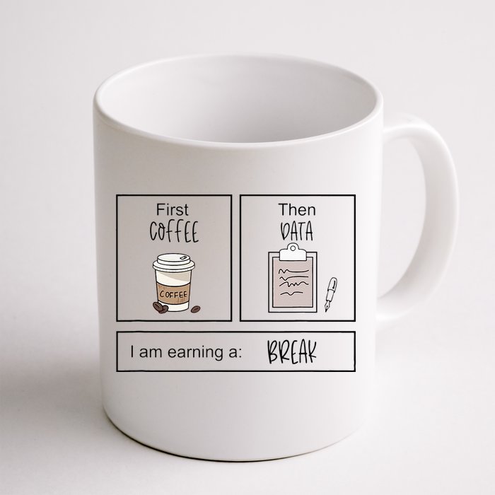 First Coffee Then IEP Teacher SPED Teacher Coffee Lover Gift Front & Back Coffee Mug