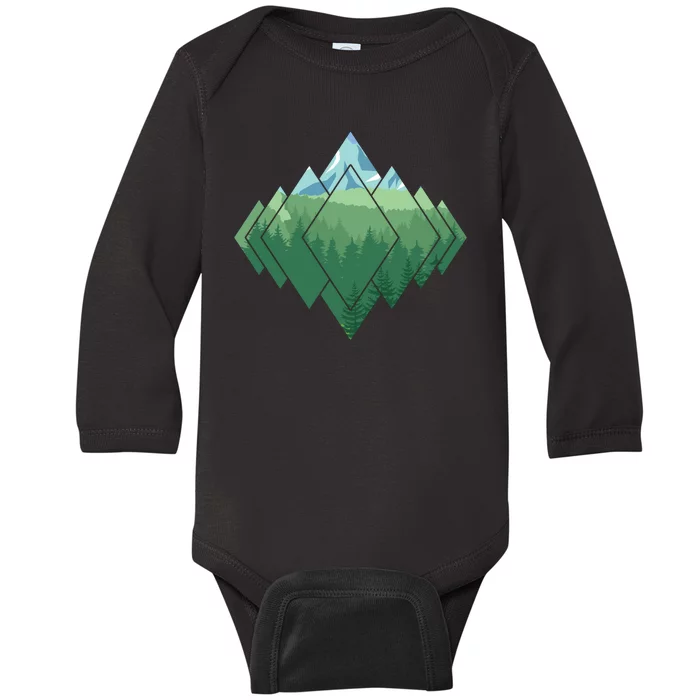 Family Camping Trip Baby Long Sleeve Bodysuit