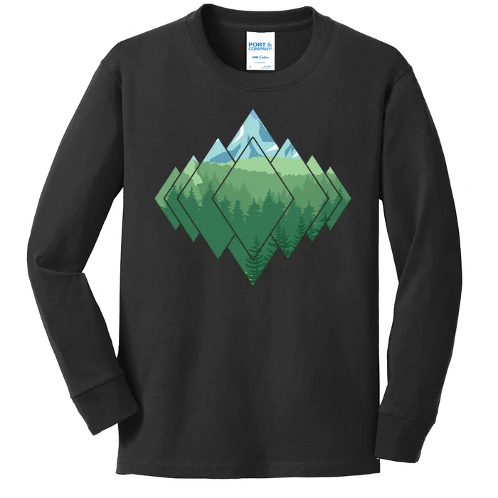 Family Camping Trip Kids Long Sleeve Shirt