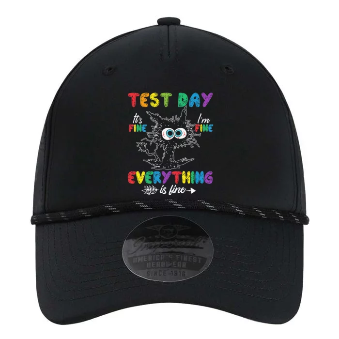 Funny Cat Test Day Its Fine Im Fine Everything Is Fine Performance The Dyno Cap