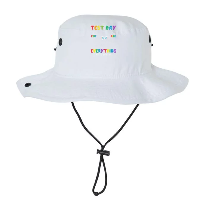 Funny Cat Test Day Its Fine Im Fine Everything Is Fine Legacy Cool Fit Booney Bucket Hat