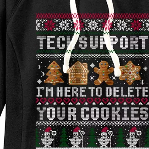 Funny Christmas Tech Support Computer Programmer Gift Women's Fleece Hoodie