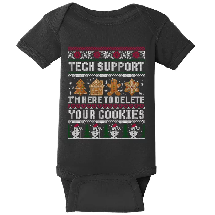 Funny Christmas Tech Support Computer Programmer Gift Baby Bodysuit