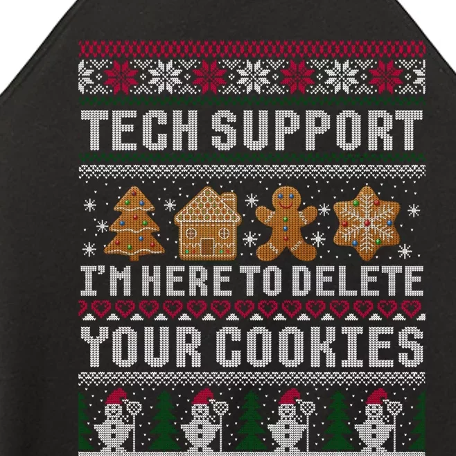 Funny Christmas Tech Support Computer Programmer Gift Women’s Perfect Tri Rocker Tank