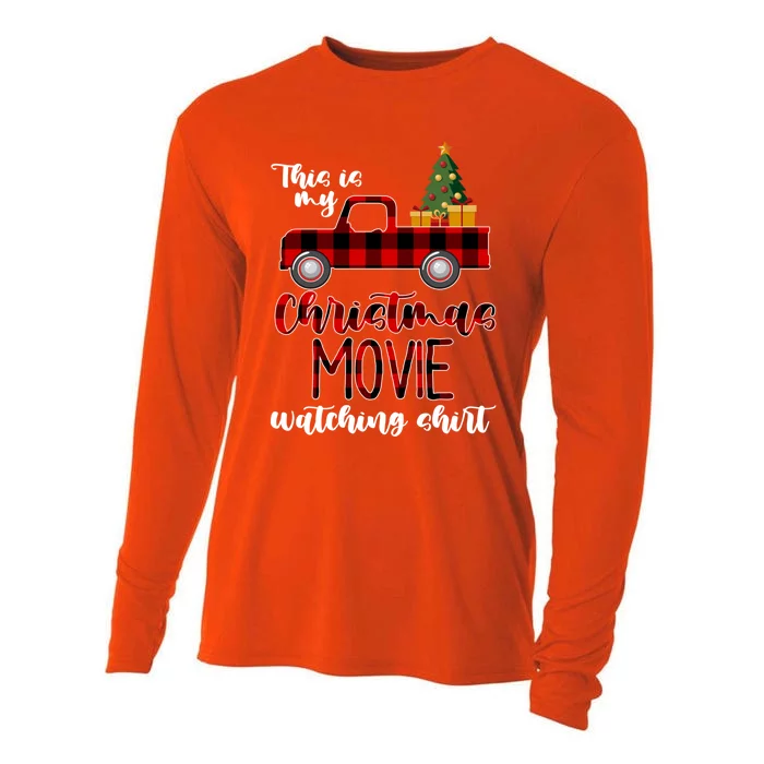 Funny Christmas This Is My Christmas Movie Watching Cute Gift Cooling Performance Long Sleeve Crew