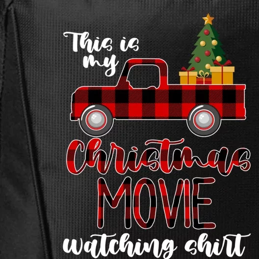 Funny Christmas This Is My Christmas Movie Watching Cute Gift City Backpack