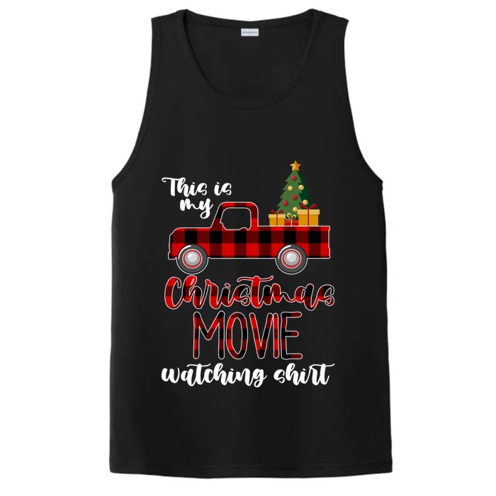 Funny Christmas This Is My Christmas Movie Watching Cute Gift Performance Tank