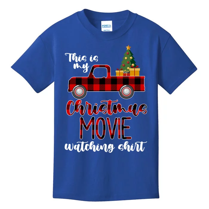 Funny Christmas This Is My Christmas Movie Watching Cute Gift Kids T-Shirt