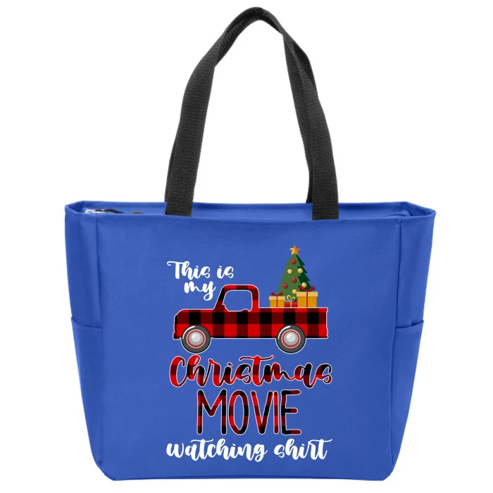 Funny Christmas This Is My Christmas Movie Watching Cute Gift Zip Tote Bag