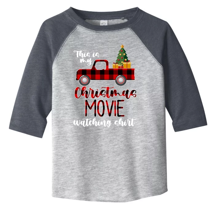 Funny Christmas This Is My Christmas Movie Watching Cute Gift Toddler Fine Jersey T-Shirt