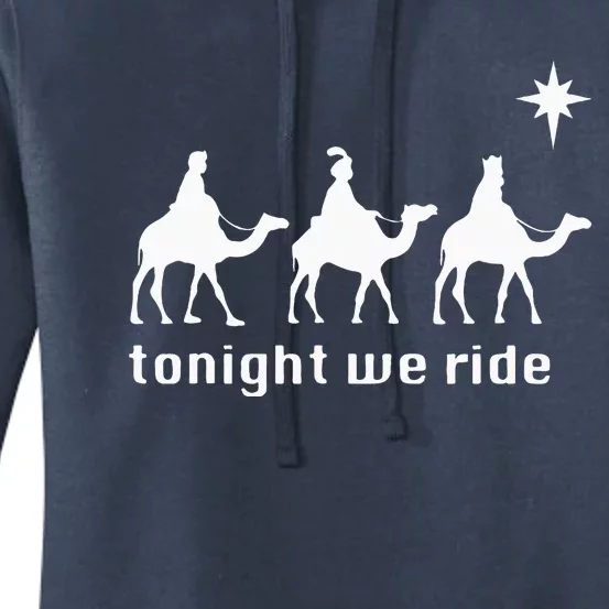 Funny Christmas Tonight We Ride Christmas Women's Pullover Hoodie