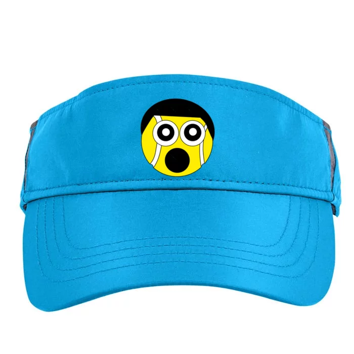 Fun Crazy Tennis Ball Face Adult Drive Performance Visor