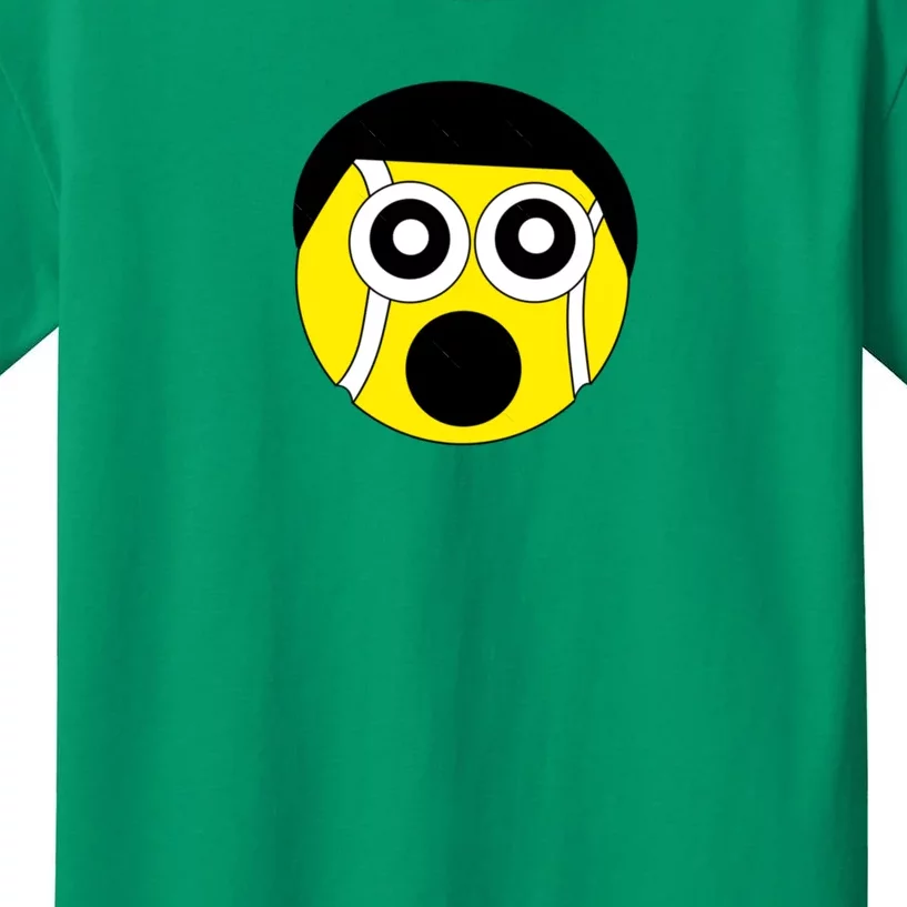 Fun Crazy Tennis Ball Face Kids T-Shirt