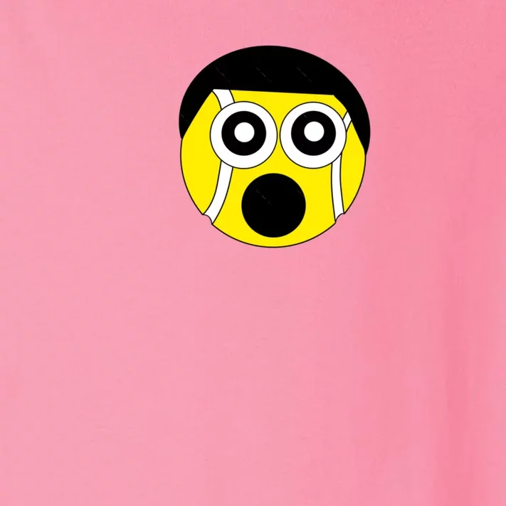 Fun Crazy Tennis Ball Face Toddler Long Sleeve Shirt