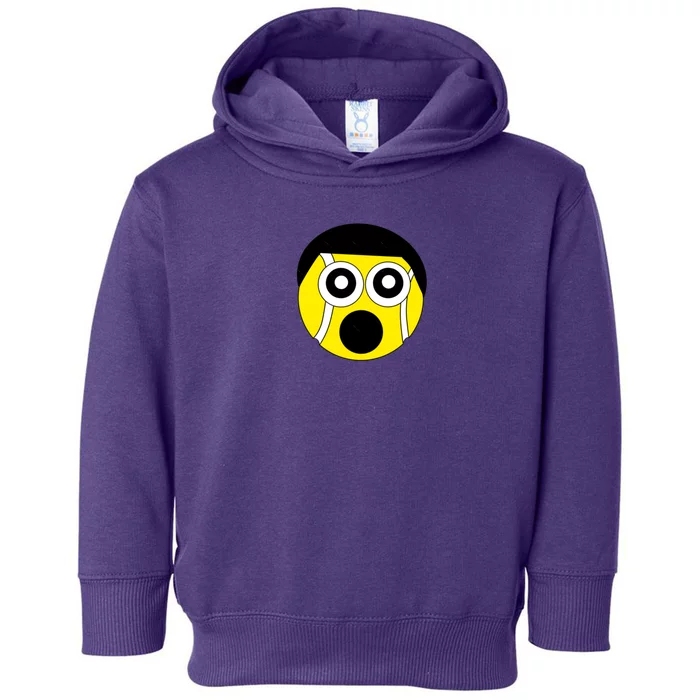 Fun Crazy Tennis Ball Face Toddler Hoodie