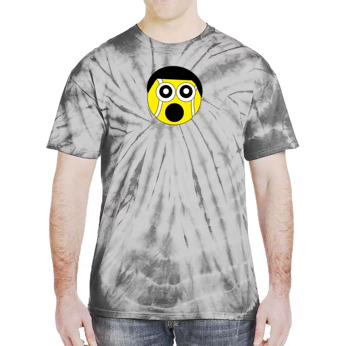 Fun Crazy Tennis Ball Face Tie-Dye T-Shirt