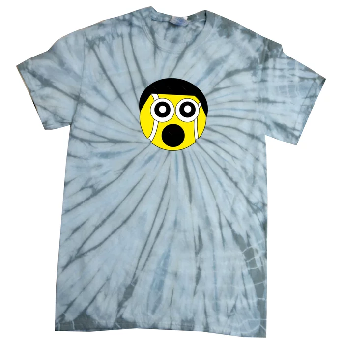 Fun Crazy Tennis Ball Face Tie-Dye T-Shirt