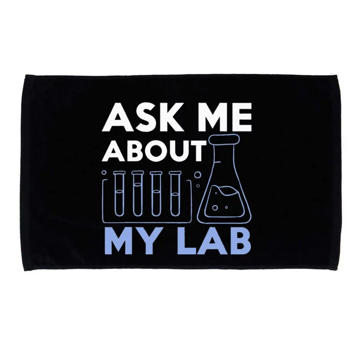 Funny Chemistry Teacher Laboratory Science Student Chemist Microfiber Hand Towel