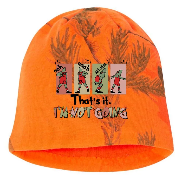 Funny Christmas Thats It Im Not Going Xmas Santa Kati - Camo Knit Beanie