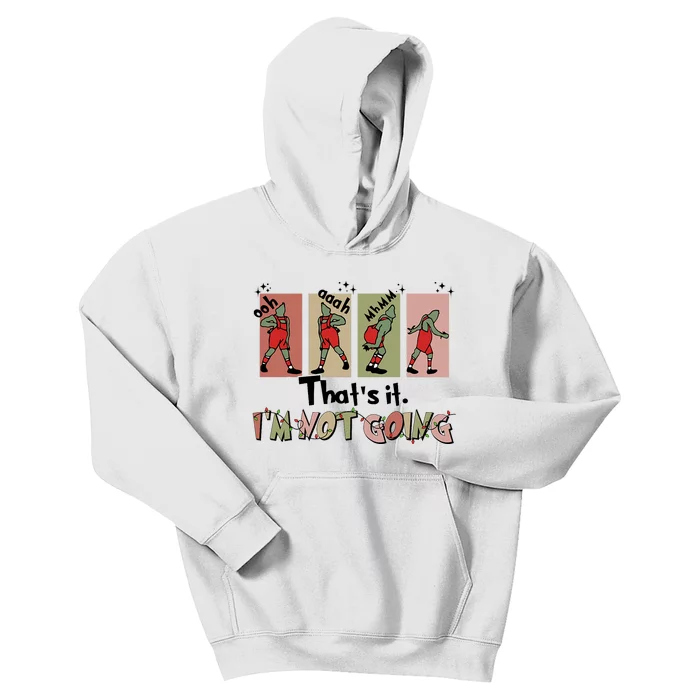 Funny Christmas Thats It Im Not Going Xmas Santa Kids Hoodie