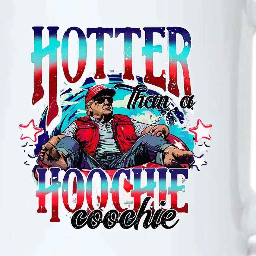 Funny Cute Trump Hotter Than A Hoochie Coochie Black Color Changing Mug