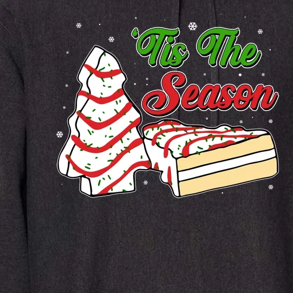 Funny Christmas Tis The Season Tree Cakes Premium Hoodie