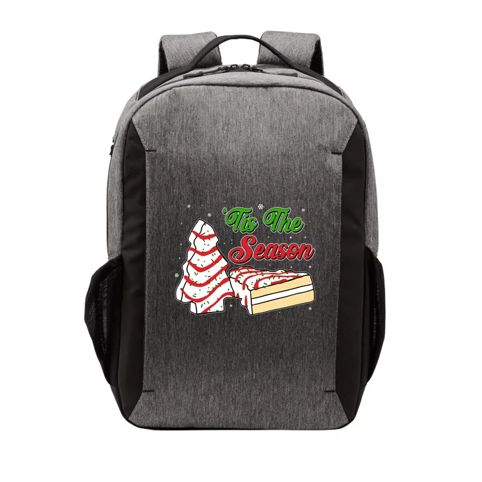 Funny Christmas Tis The Season Tree Cakes Vector Backpack