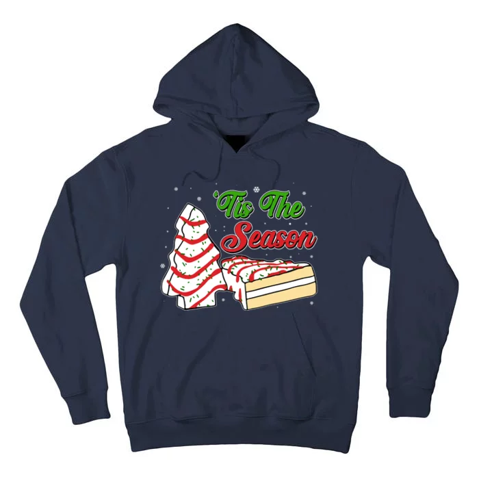 Funny Christmas Tis The Season Tree Cakes Tall Hoodie