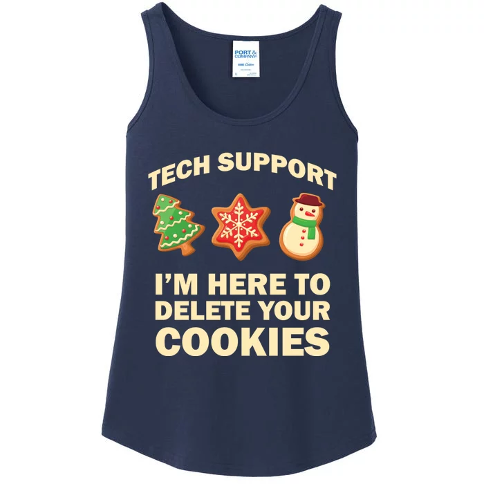 Funny Christmas Tech Support For Computer Programmer Ladies Essential Tank