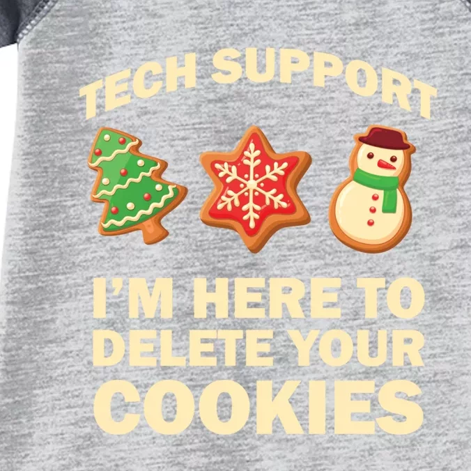 Funny Christmas Tech Support For Computer Programmer Infant Baby Jersey Bodysuit