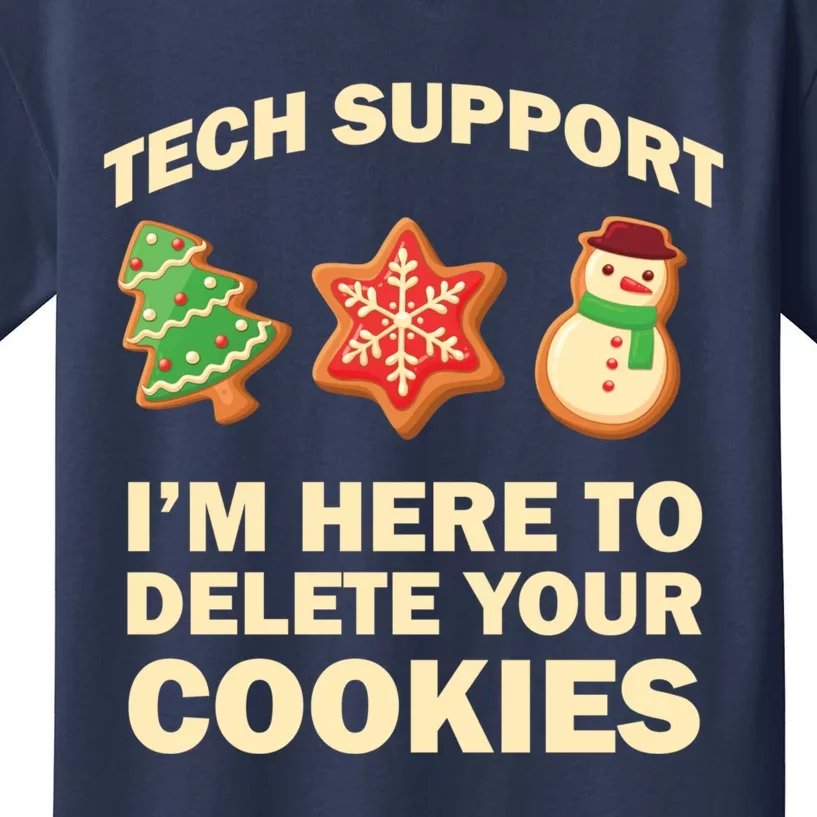 Funny Christmas Tech Support For Computer Programmer Kids T-Shirt