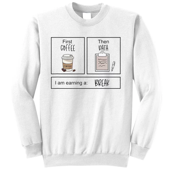 First Coffee Then IEP Teacher SPED Teacher Coffee Lover Gift Sweatshirt