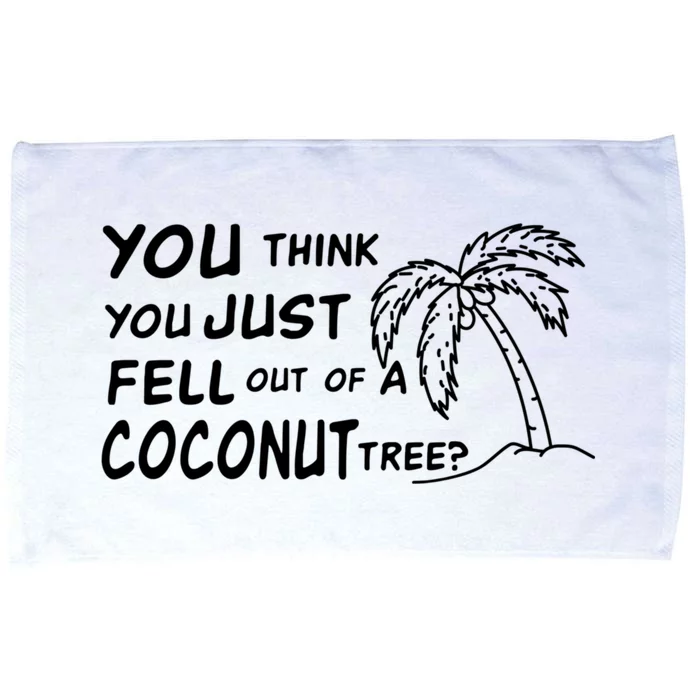 Funny Coconut Tree Kamala Harris Political Humor Microfiber Hand Towel